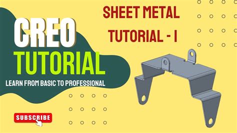 creo tutorial sheet metal|sheet metal design in creo.